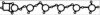 BGA MG2500 Gasket, intake manifold
